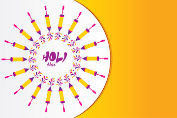 Indian festival for Happy Holi card
