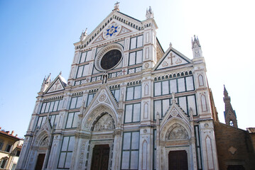 La chiesa di Santa Croce a Firenze, in Italia.