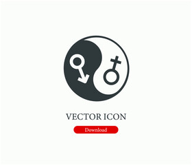 Equality vector icon.  Editable stroke. Linear style sign for use on web design and mobile apps, logo. Symbol illustration. Pixel vector graphics - Vector
