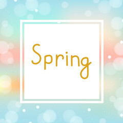 Blurry Abstract Spring Background in Trending Colors 2021.