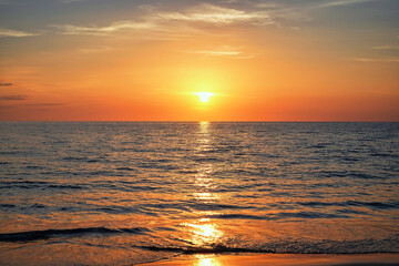 sunset over the sea / ocean