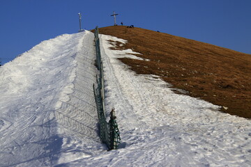 Blick zum Roßkopf-Gipfelkreuz