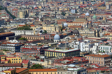 Fototapeta na wymiar Naples City Aerial View