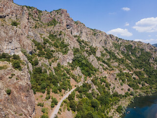 Arda River meander and Ivaylovgrad Reservoir, Bulgaria
