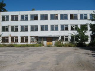 Abandoned residential buildings in village of Orbita near the Ch © Deniz