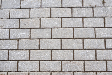 Detail of granite street paving stones