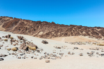 Mars landscape in Teide National Park, Tenerife, Canary Islands