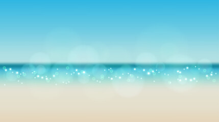 Fototapeta na wymiar Abstract background. Blurred turquoise water backdrop. for your design, banner, summer or aqua poster. Sea. Panorama.