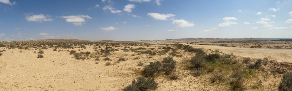 Panorama of the Negev desert