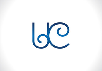 U C Letter Logo Design. Creative U C Letters icon vector.