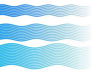 Freshness natural theme, a Fresh Water background of blue. Elements design seamless wave. Abstract wavy Vector illustration eps10
