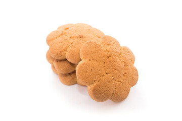 delicious cookies isolated on white