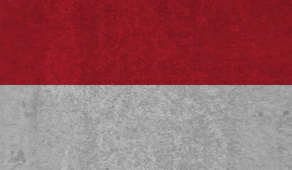 Poland grunge, old, scratched style flag