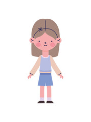 little girl illustration