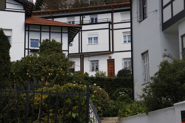 Fototapeta na wymiar Houses in a neighborhood of Bilbao