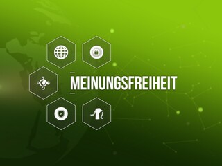 Fototapeta premium Meinungsfreiheit