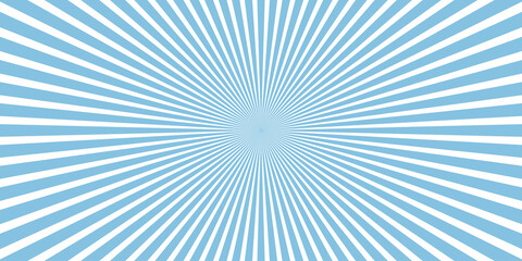 Solar explosion background vector blue retro burst abstract background. Vector