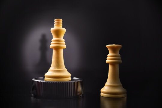 Concept of airs of superiority of man against woman