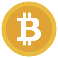 ngi1153 NewGraphicIcon ngi - english - golden bitcoin icon . cryptocurrency symbol - blockchain technology . simple template - flat design - isolated on white background . xxl g10381