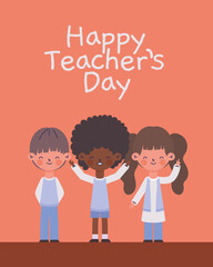 Obraz na płótnie Canvas teacher day poster