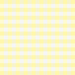 Easter Tartan plaid. Scottish pattern in yellow and white cage. Scottish cage. Traditional Scottish checkered background. Seamless fabric texture. Vector illustration