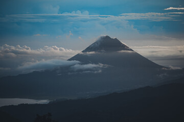 arenal volcano at dawn