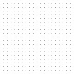 Bullet journal texture seamless pattern. Black dot grid graph paper template for notebooks. Dotted backgrond. Printable vector design.