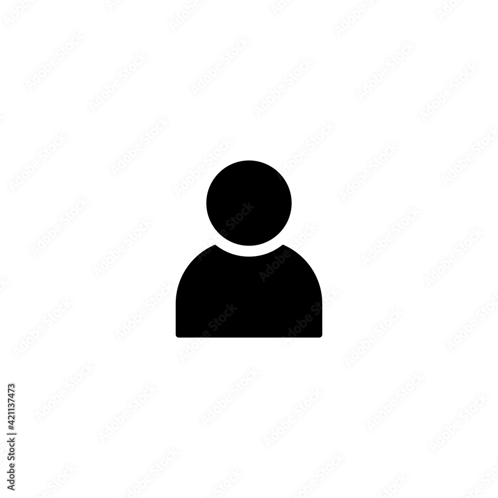 Poster user icon vector for web, computer and mobile app