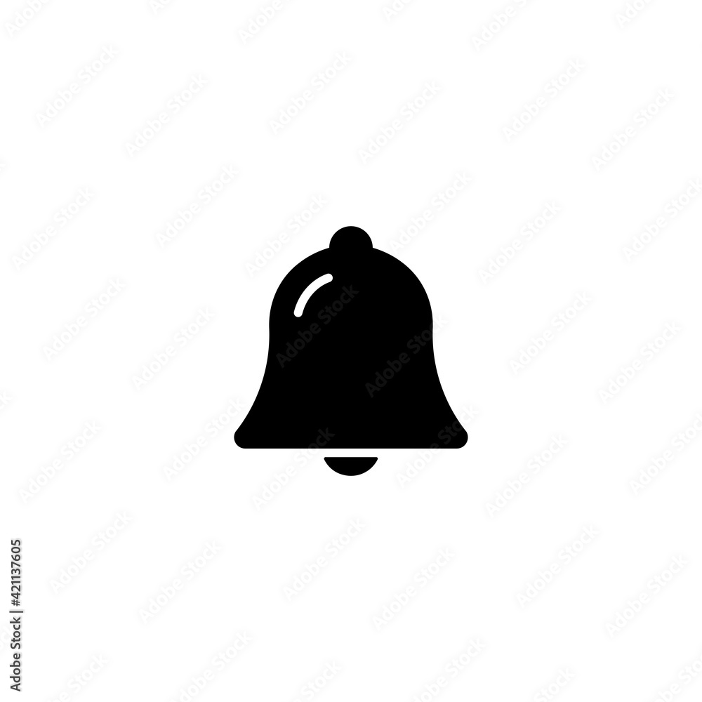 Poster bell icon vector for web, computer and mobile app