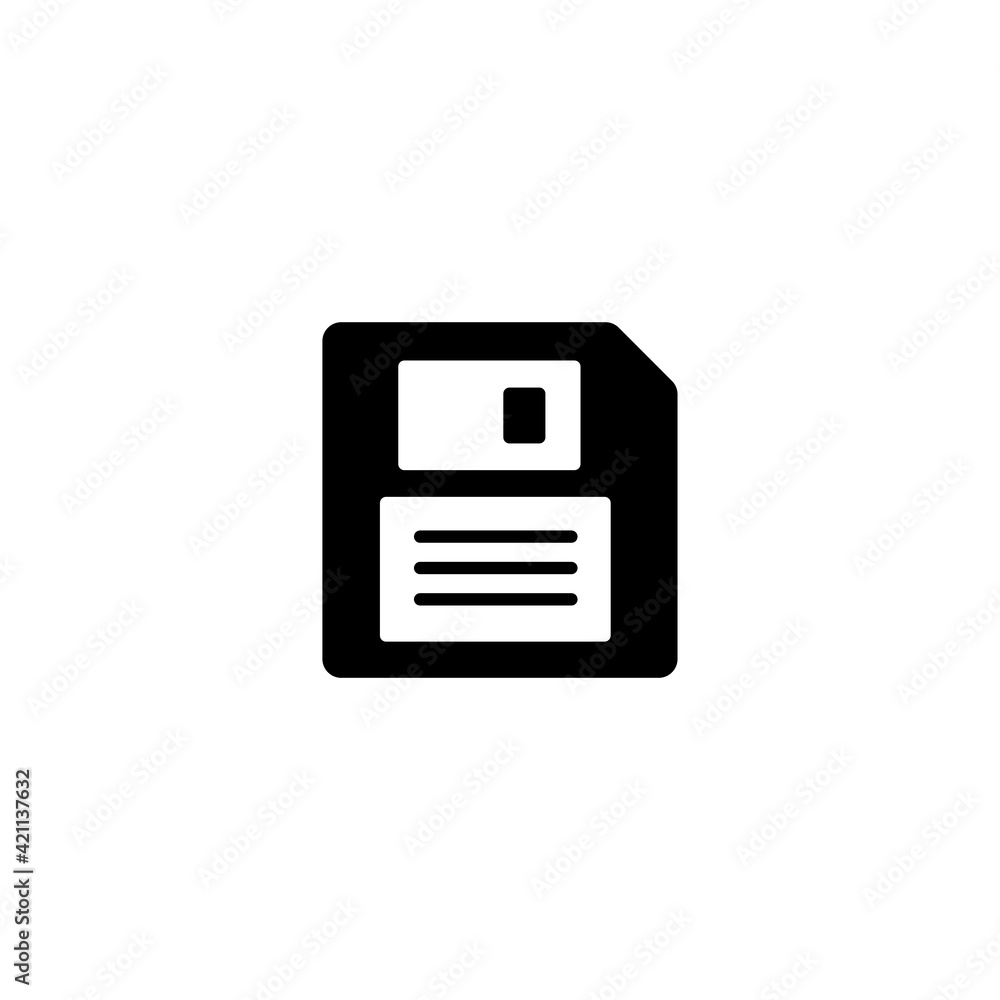 Poster disk icon, save icon vector for web, computer and mobile app
