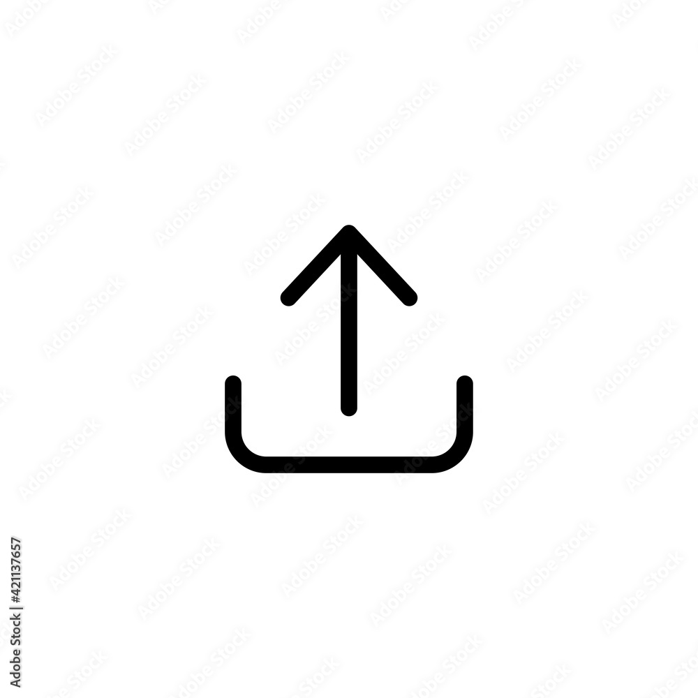 Poster upload icon vector for web, computer and mobile app