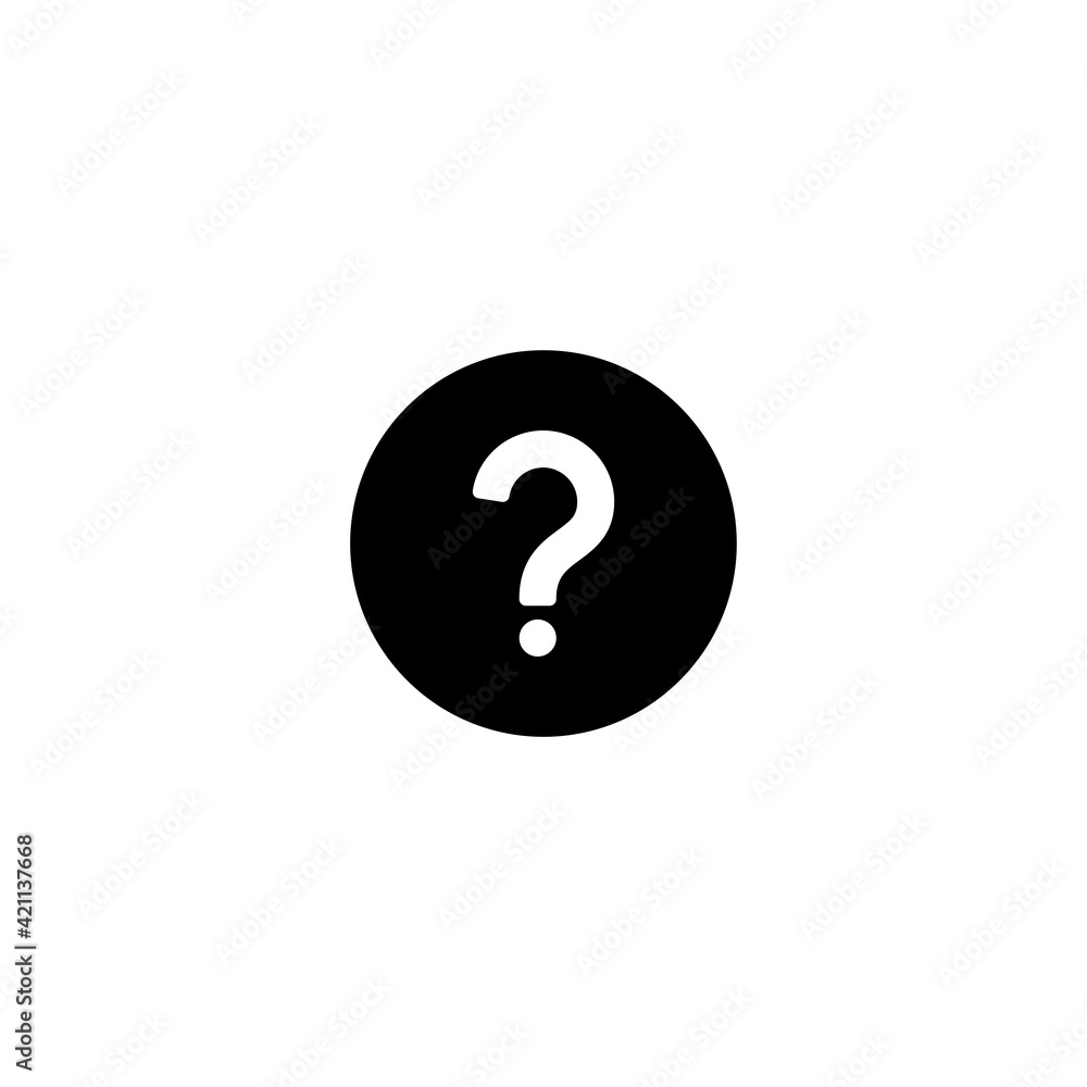 Poster question icon vector for web, computer and mobile app