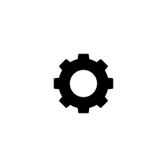 Gear icon vector for web, computer and mobile app