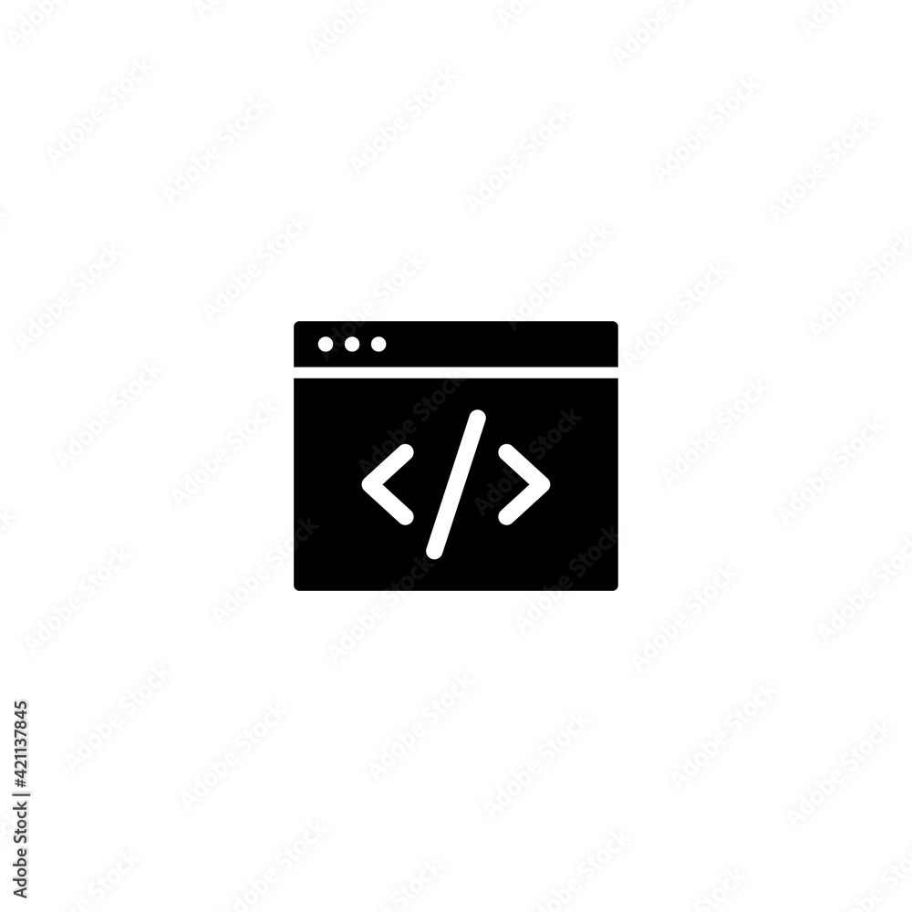 Poster browser icon, web icon vector for web, computer and mobile app