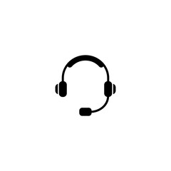 Headset icon vector for web, computer and mobile app