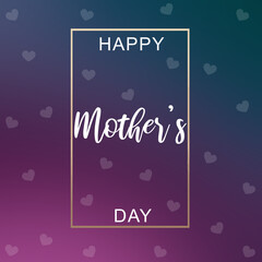 Fototapeta na wymiar Happy mothers day elegant card