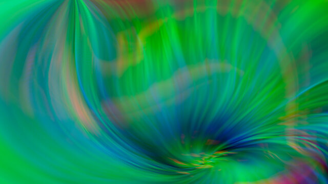 Green iridescent background with a rainbow gradient.
