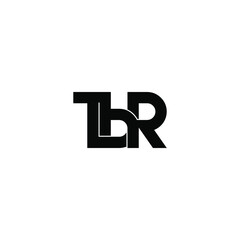 tbr letter original monogram logo design
