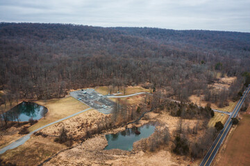 Aerial of Sourland Preserve New Jersey 