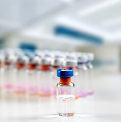 corona virus vaccine. ready for injection in hospital mass vaccination