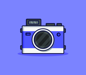 Cartoon illustrated camera