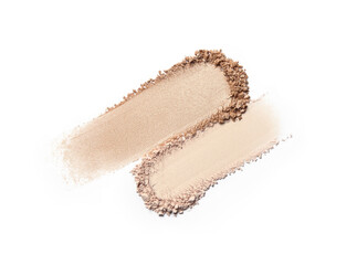 Makeup powder isolated on white 