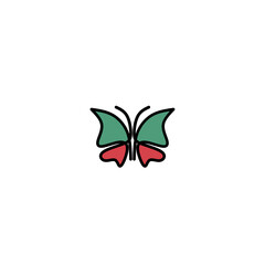 Vector illustration of butterfly icon