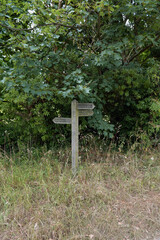 A sign around the Peak District National Park, Derbyshire, United Kingdom, the first national park in England and also a popular tourist destination - August, 2018.