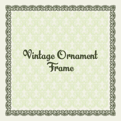 vintage frame with ornament