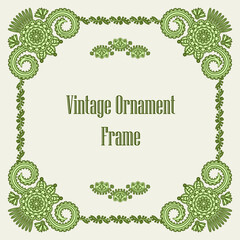 vintage frame with ornament