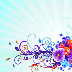 abstract floral background