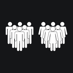 group of people silhouettes