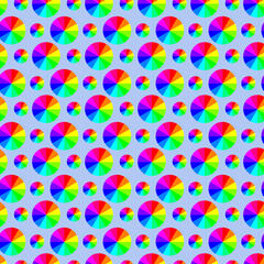 Fototapeta na wymiar Rainbow circle pattern