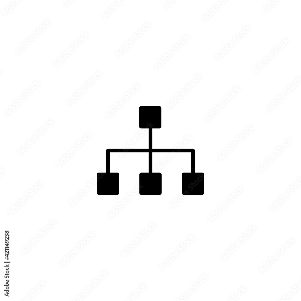 Poster structure icon vector for web, computer and mobile app